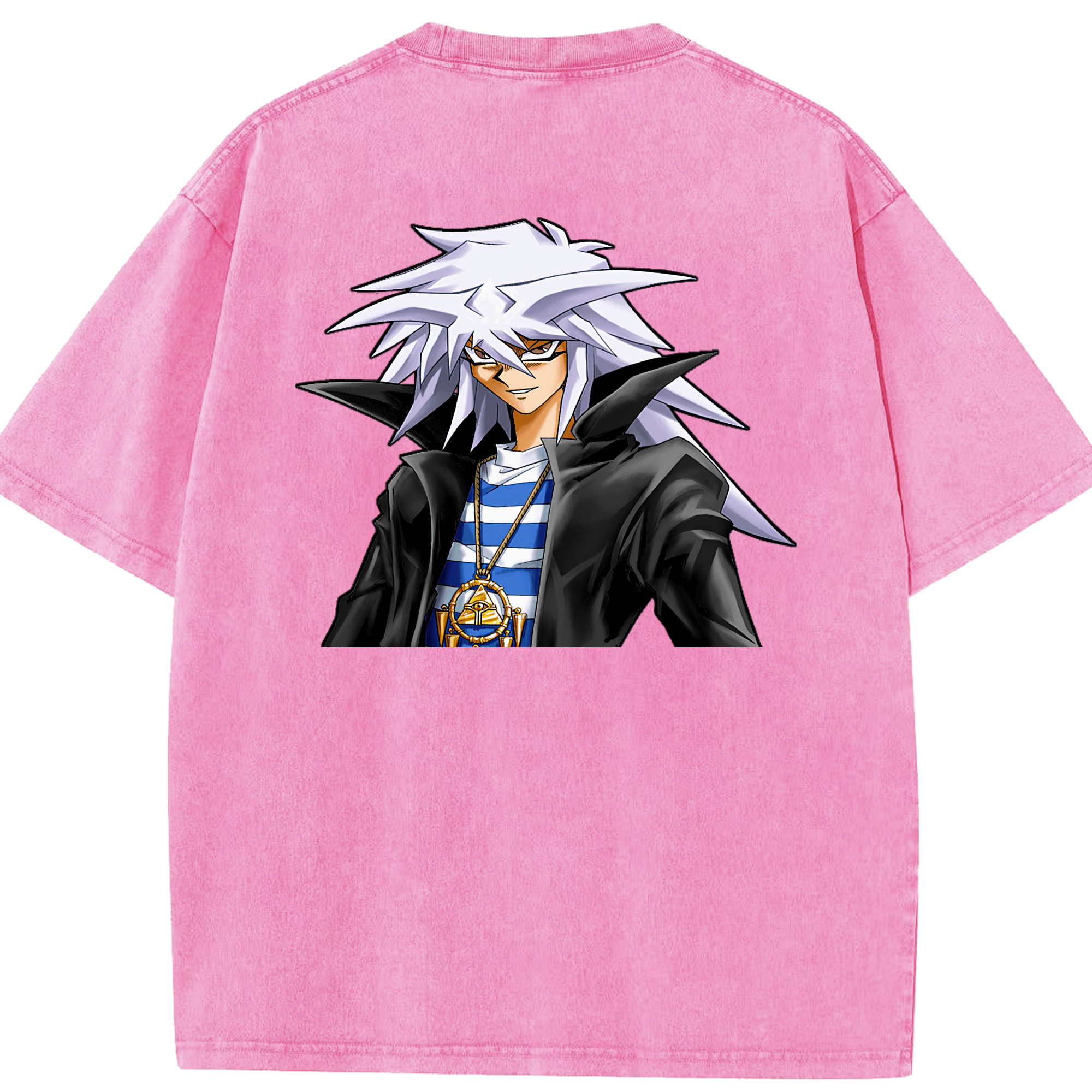 （画像用） 遊☆戯☆王 Yu-Gi-Oh! 綿100% ヴィンテージ風 半袖Tシャツ（背面プリント）
